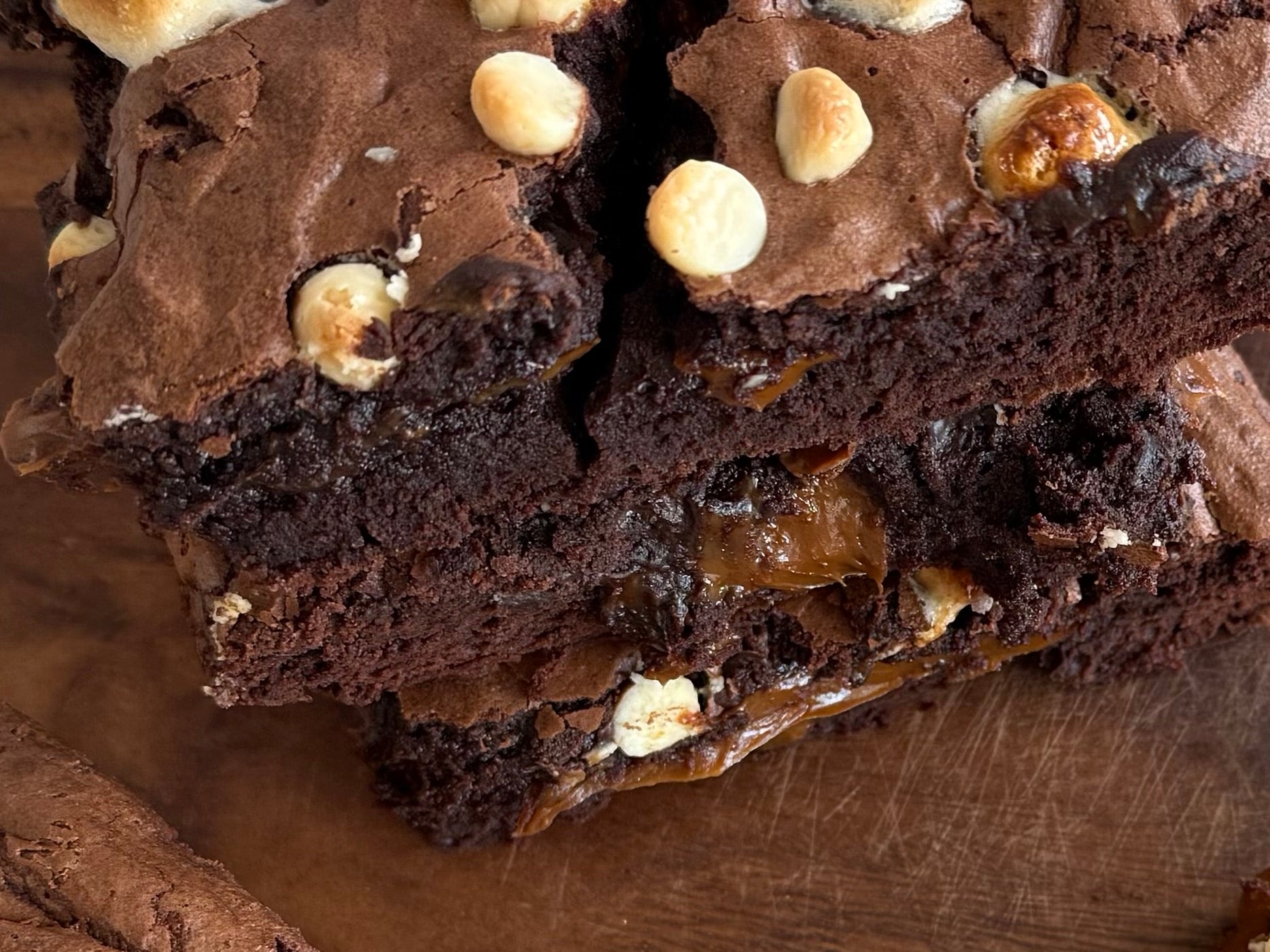 Brownie Relleno De Dulce Leche
