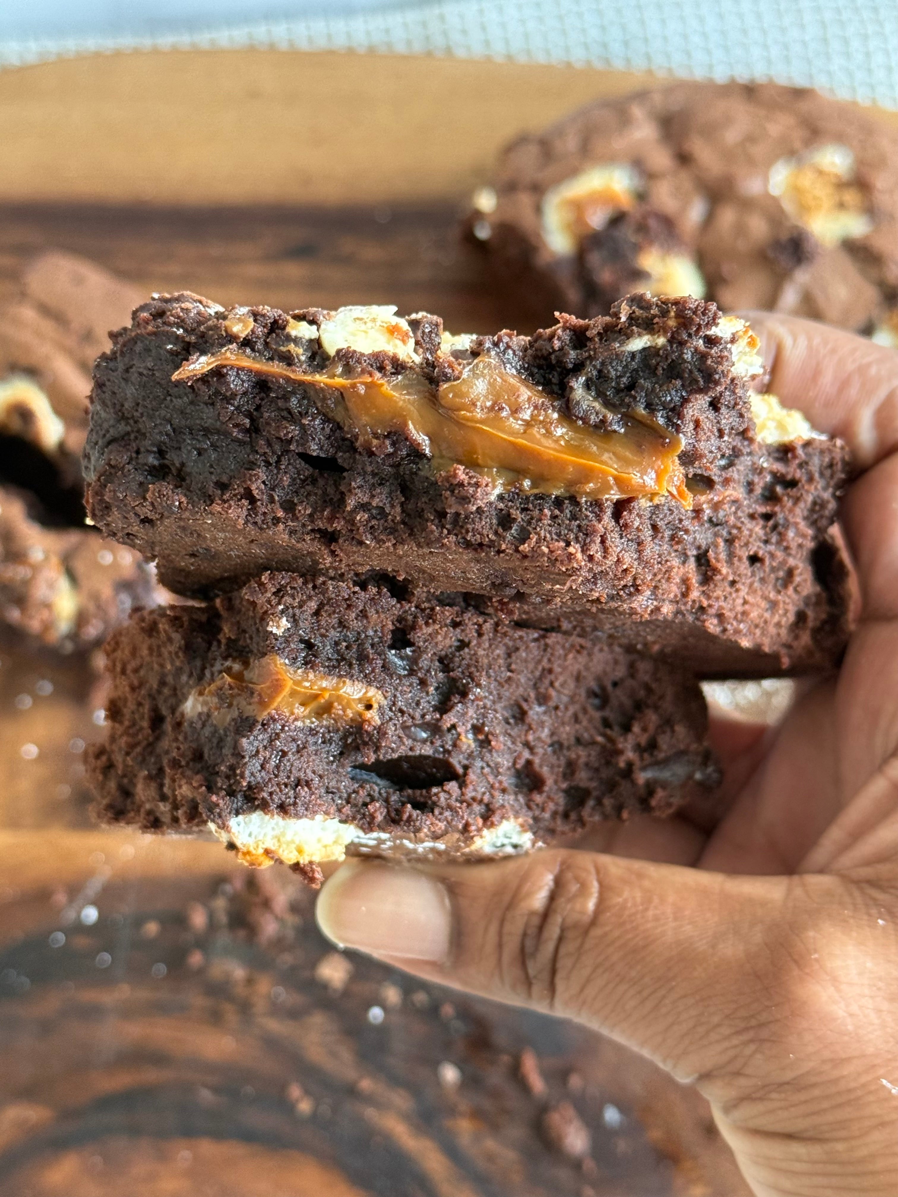 Brownie Relleno De Dulce Leche